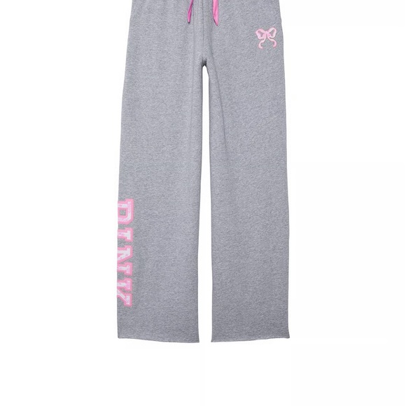 PINK X LOVESHACKFANCY WIDE-LEG SWEATPANTS - Picture 3 of 4